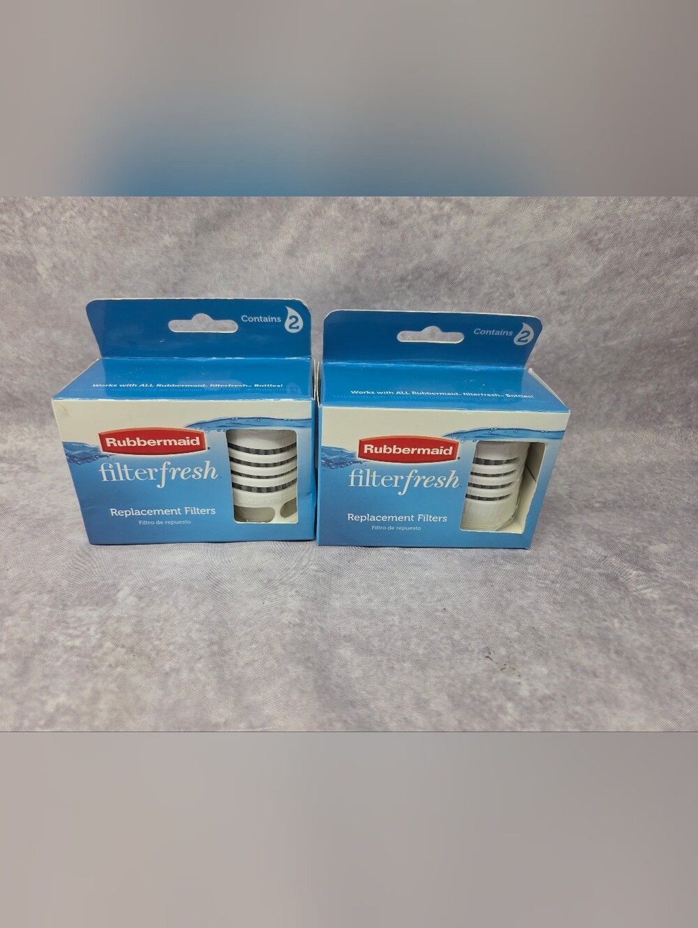 Rubbermaid Filter Fresh Replacement Filter for Bottles 1J63 2 Packs (4 Total)